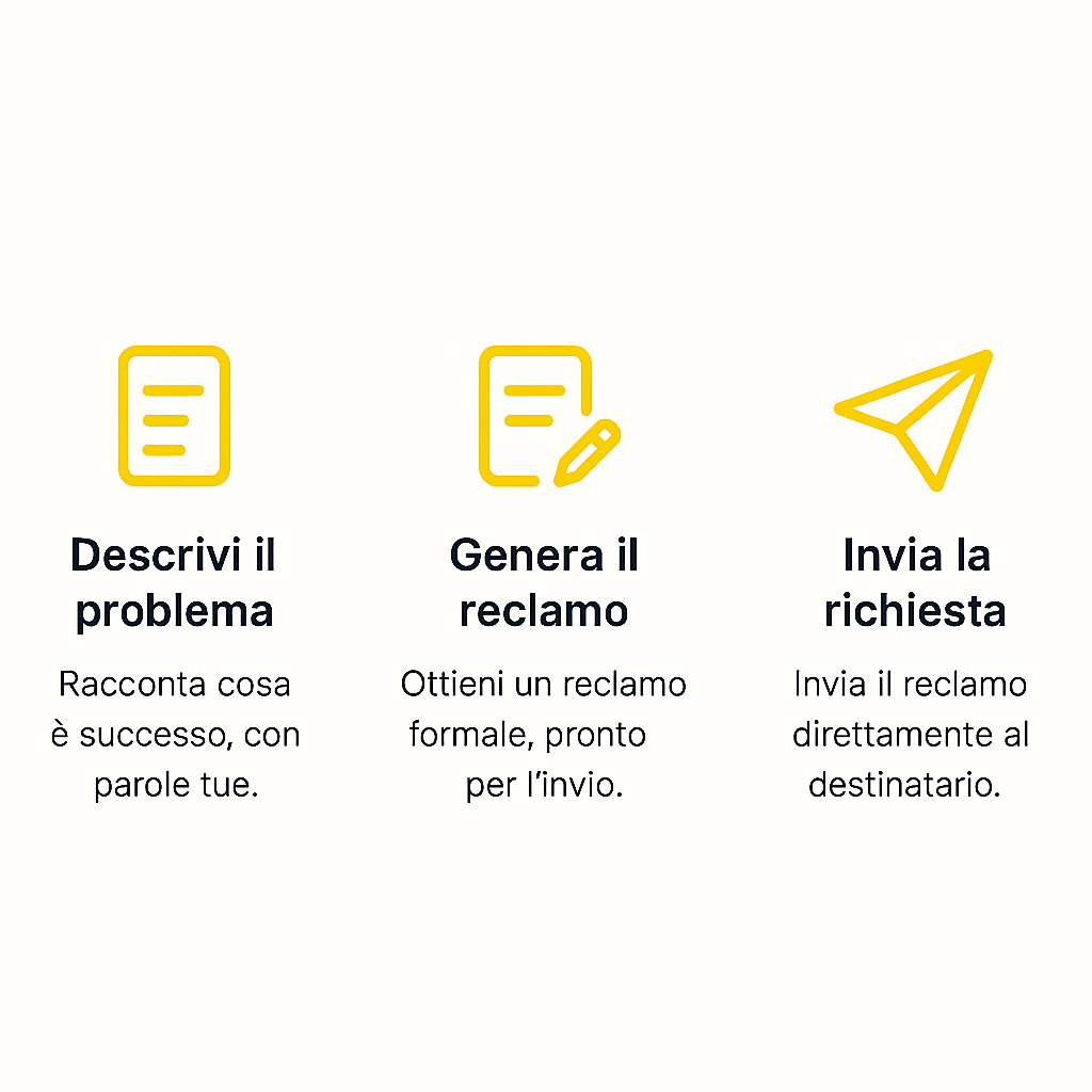 Descrivi, Genera, Invia